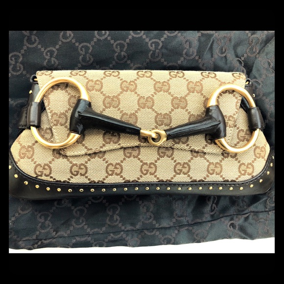 Gucci Handbags - Authentic Like New Gucci Horsebit Clutch Bag